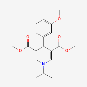 molecular formula C19H23NO5 B5836791 dimethyl 1-isopropyl-4-(3-methoxyphenyl)-1,4-dihydro-3,5-pyridinedicarboxylate 