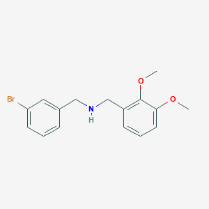 molecular formula C16H18BrNO2 B5836818 (3-bromobenzyl)(2,3-dimethoxybenzyl)amine 