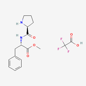 molecular formula C17H21F3N2O5 B583682 H-Pro-Phe-Me trifluoroactate CAS No. 149673-08-5
