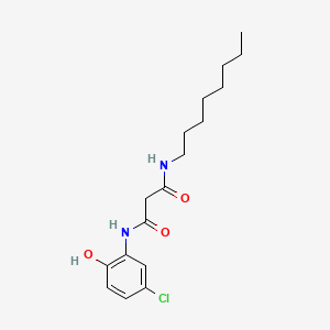 molecular formula C17H25ClN2O3 B583684 N'-(5-chloro-2-hydroxyphenyl)-N-octylpropanediamide CAS No. 1298023-69-4