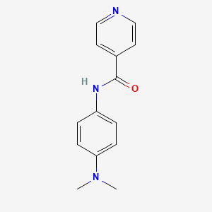 molecular formula C14H15N3O B5836848 N-[4-(dimethylamino)phenyl]isonicotinamide 
