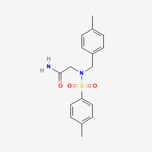 molecular formula C17H20N2O3S B5836873 N~2~-(4-甲基苄基)-N~2~-[(4-甲苯磺酰基)甘氨酰胺 