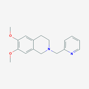 6,7-dimethoxy-2-(2-pyridinylmethyl)-1,2,3,4-tetrahydroisoquinoline