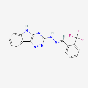 molecular formula C17H11F3N6 B5836925 2-(trifluoromethyl)benzaldehyde 5H-[1,2,4]triazino[5,6-b]indol-3-ylhydrazone 