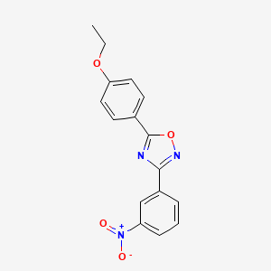molecular formula C16H13N3O4 B5836942 5-(4-ethoxyphenyl)-3-(3-nitrophenyl)-1,2,4-oxadiazole 