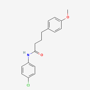 molecular formula C17H18ClNO2 B5836955 N-(4-chlorophenyl)-4-(4-methoxyphenyl)butanamide 