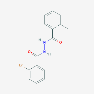 molecular formula C15H13BrN2O2 B5836959 2-bromo-N'-(2-methylbenzoyl)benzohydrazide 