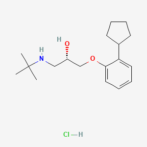 molecular formula C18H30ClNO2 B583696 (S)-Penbutolol Hydrochloride CAS No. 28291-30-7