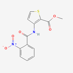 molecular formula C13H10N2O5S B5836969 methyl 3-[(2-nitrobenzoyl)amino]-2-thiophenecarboxylate 