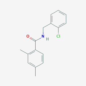molecular formula C16H16ClNO B5837003 N-(2-chlorobenzyl)-2,4-dimethylbenzamide 