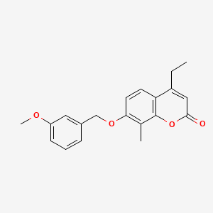 molecular formula C20H20O4 B5837022 4-ethyl-7-[(3-methoxybenzyl)oxy]-8-methyl-2H-chromen-2-one 