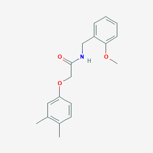 molecular formula C18H21NO3 B5837026 2-(3,4-dimethylphenoxy)-N-(2-methoxybenzyl)acetamide 