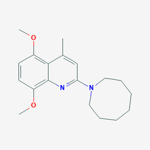 2-(1-azocanyl)-5,8-dimethoxy-4-methylquinoline