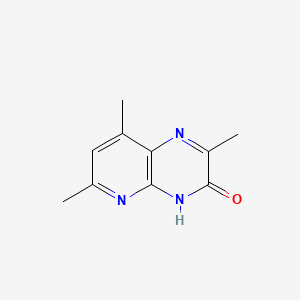 molecular formula C10H11N3O B583705 2,6,8-Trimethylpyrido[2,3-b]pyrazin-3(4H)-one CAS No. 151027-83-7