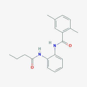 molecular formula C19H22N2O2 B5837056 N-[2-(butyrylamino)phenyl]-2,5-dimethylbenzamide 