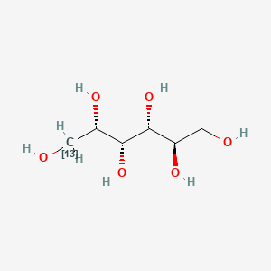molecular formula C6H14O6 B583706 D-(1-(13)C)葡萄糖醇 CAS No. 132144-93-5