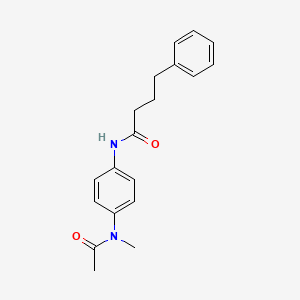 molecular formula C19H22N2O2 B5837070 N-{4-[acetyl(methyl)amino]phenyl}-4-phenylbutanamide 