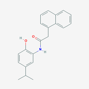 molecular formula C21H21NO2 B5837093 N-(2-hydroxy-5-isopropylphenyl)-2-(1-naphthyl)acetamide 