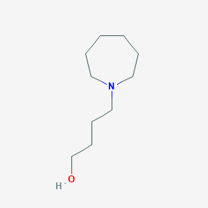 molecular formula C10H21NO B058371 4-(1-Azepanyl)-1-butanol CAS No. 114960-98-4