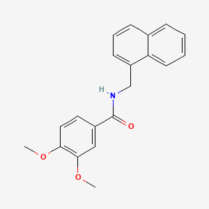 molecular formula C20H19NO3 B5837100 3,4-dimethoxy-N-(1-naphthylmethyl)benzamide 