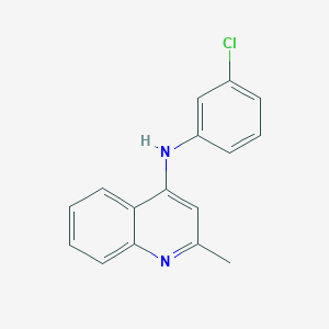 molecular formula C16H13ClN2 B5837102 N-(3-chlorophenyl)-2-methyl-4-quinolinamine 