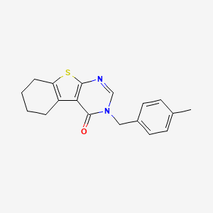 molecular formula C18H18N2OS B5837110 3-(4-methylbenzyl)-5,6,7,8-tetrahydro[1]benzothieno[2,3-d]pyrimidin-4(3H)-one 