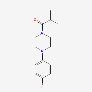 molecular formula C14H19FN2O B5837124 1-(4-fluorophenyl)-4-isobutyrylpiperazine CAS No. 321532-00-7