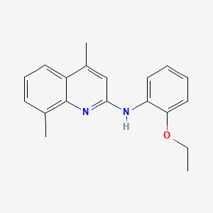 molecular formula C19H20N2O B5837128 N-(2-ethoxyphenyl)-4,8-dimethyl-2-quinolinamine 