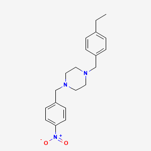 molecular formula C20H25N3O2 B5837130 1-(4-ethylbenzyl)-4-(4-nitrobenzyl)piperazine 