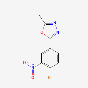 molecular formula C9H6BrN3O3 B5837141 2-(4-bromo-3-nitrophenyl)-5-methyl-1,3,4-oxadiazole 