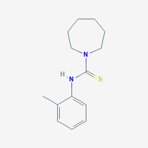 molecular formula C14H20N2S B5837167 N-(2-methylphenyl)-1-azepanecarbothioamide 