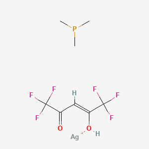 molecular formula C8H11AgF6O2P B583718 三甲基膦六氟乙酰丙酮银 (I) CAS No. 148630-66-4