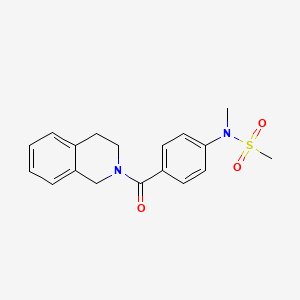 N-[4-(3,4-dihydro-2(1H)-isoquinolinylcarbonyl)phenyl]-N-methylmethanesulfonamide