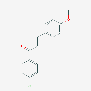 molecular formula C16H15ClO2 B058372 1-(4-氯苯基)-3-(4-甲氧基苯基)丙酮 CAS No. 111302-58-0