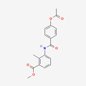 methyl 3-{[4-(acetyloxy)benzoyl]amino}-2-methylbenzoate