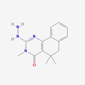 2-hydrazino-3,5,5-trimethyl-5,6-dihydrobenzo[h]quinazolin-4(3H)-one