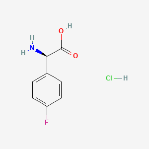 (R)-2-Amino-2-(4-fluorophenyl)acetic acid hydrochloride
