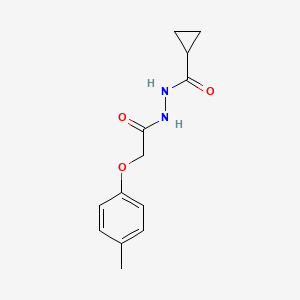 molecular formula C13H16N2O3 B5837299 N'-[2-(4-methylphenoxy)acetyl]cyclopropanecarbohydrazide 