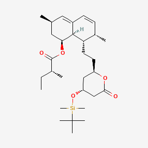 molecular formula C30H50O5Si B583733 4-O-tert-Butyldimethylsilyl Epi Lovastatin CAS No. 82978-03-8
