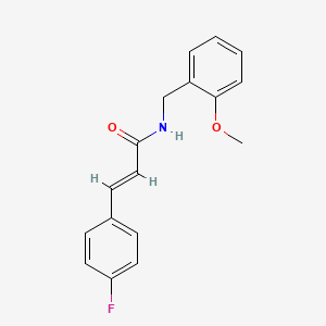 molecular formula C17H16FNO2 B5837373 3-(4-fluorophenyl)-N-(2-methoxybenzyl)acrylamide 