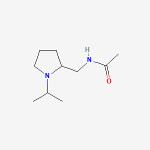 molecular formula C10H20N2O B583738 N-[(1-Isopropyl-2-pyrrolidinyl)methyl]acetamide CAS No. 148516-71-6