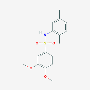 molecular formula C16H19NO4S B5837404 N-(2,5-dimethylphenyl)-3,4-dimethoxybenzenesulfonamide 