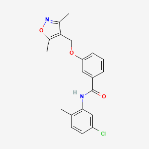 molecular formula C20H19ClN2O3 B5837414 N-(5-chloro-2-methylphenyl)-3-[(3,5-dimethyl-4-isoxazolyl)methoxy]benzamide 