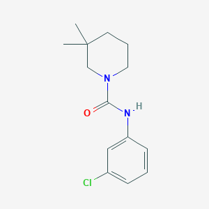 N-(3-chlorophenyl)-3,3-dimethyl-1-piperidinecarboxamide