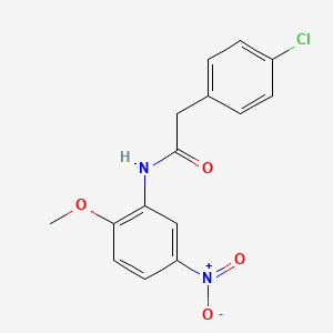 2-(4-chlorophenyl)-N-(2-methoxy-5-nitrophenyl)acetamide