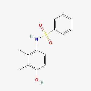 molecular formula C14H15NO3S B5837464 N-(4-hydroxy-2,3-dimethylphenyl)benzenesulfonamide 