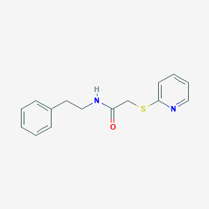 molecular formula C15H16N2OS B5837470 N-(2-phenylethyl)-2-(2-pyridinylthio)acetamide 