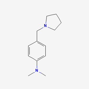 molecular formula C13H20N2 B5837576 N,N-dimethyl-4-(1-pyrrolidinylmethyl)aniline 