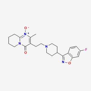 molecular formula C23H27FN4O3 B583758 Risperidone Pyrimidinone-N-oxide(Risperidone impurity) CAS No. 1301724-91-3