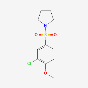 1-[(3-chloro-4-methoxyphenyl)sulfonyl]pyrrolidine